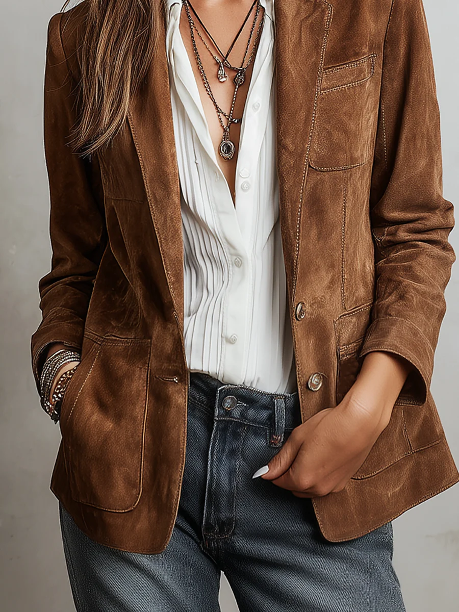 Adelgisa · Blazer marrone vintage · vista 5