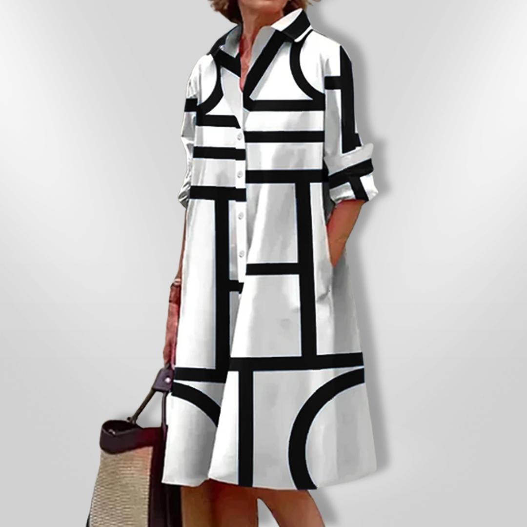 Nerina · Abito Geometrico Elegante