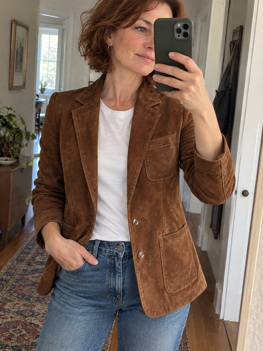 Foto · Adelgisa · Blazer marrone vintage