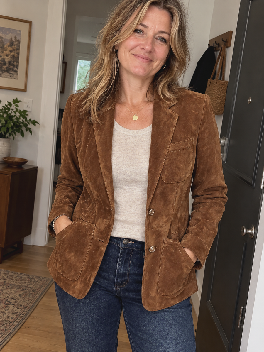 Foto · Adelgisa · Blazer marrone vintage
