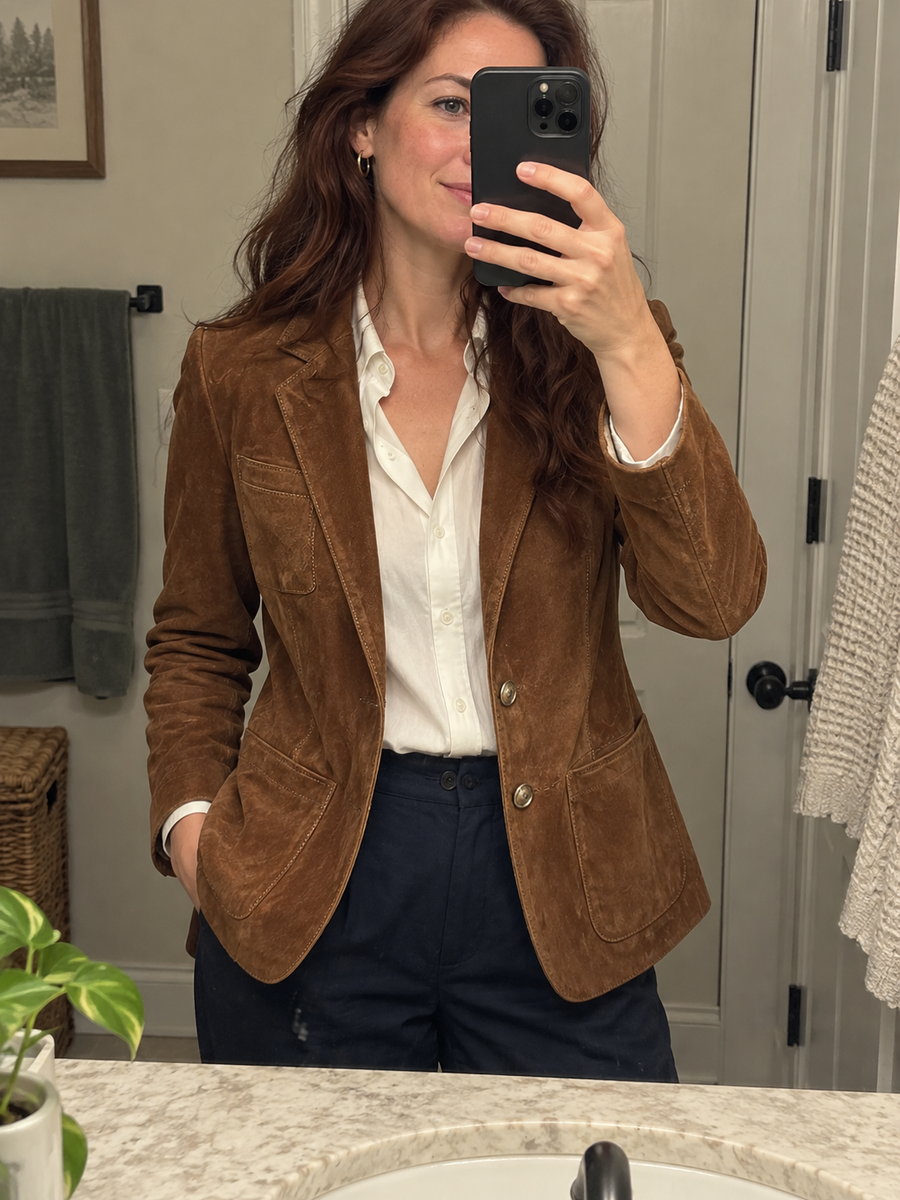 Foto · Adelgisa · Blazer marrone vintage