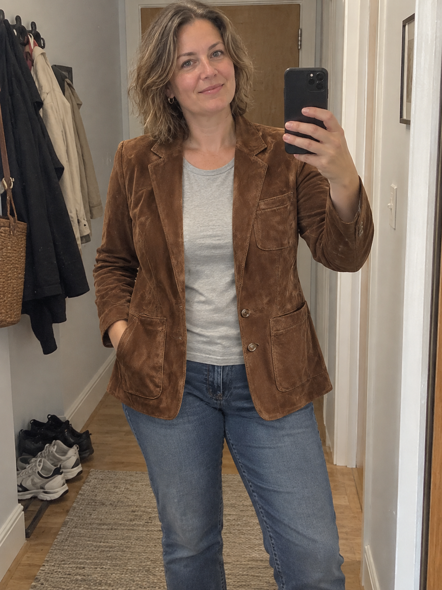 Foto · Adelgisa · Blazer marrone vintage