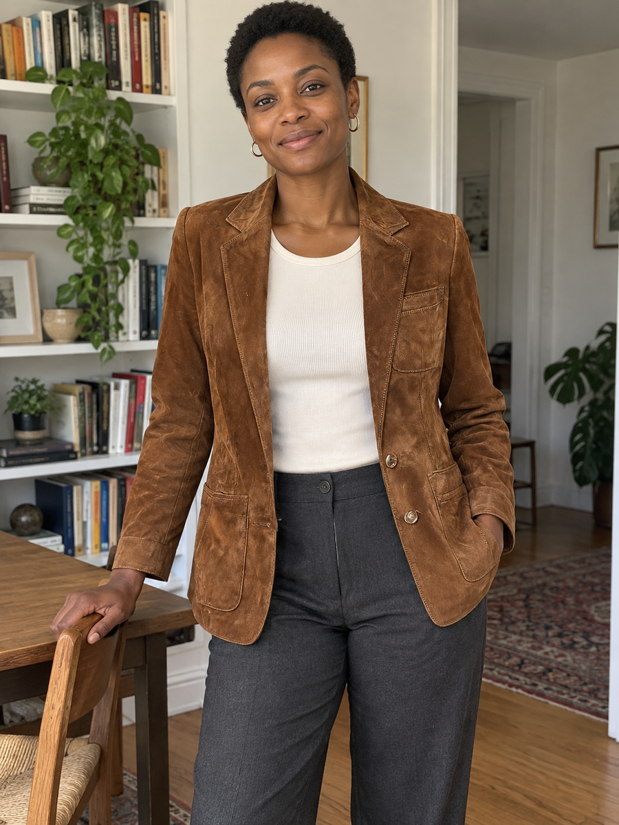 Foto · Adelgisa · Blazer marrone vintage