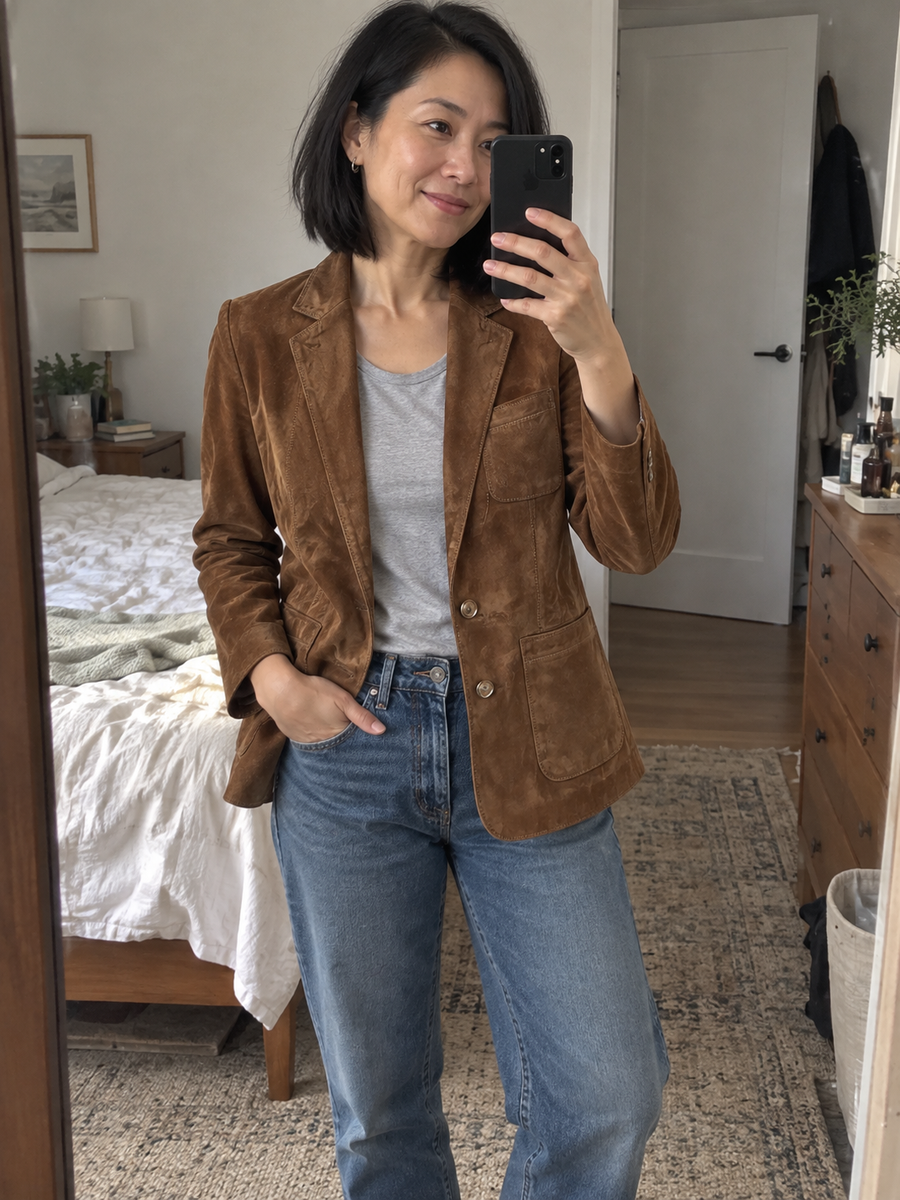 Foto · Adelgisa · Blazer marrone vintage