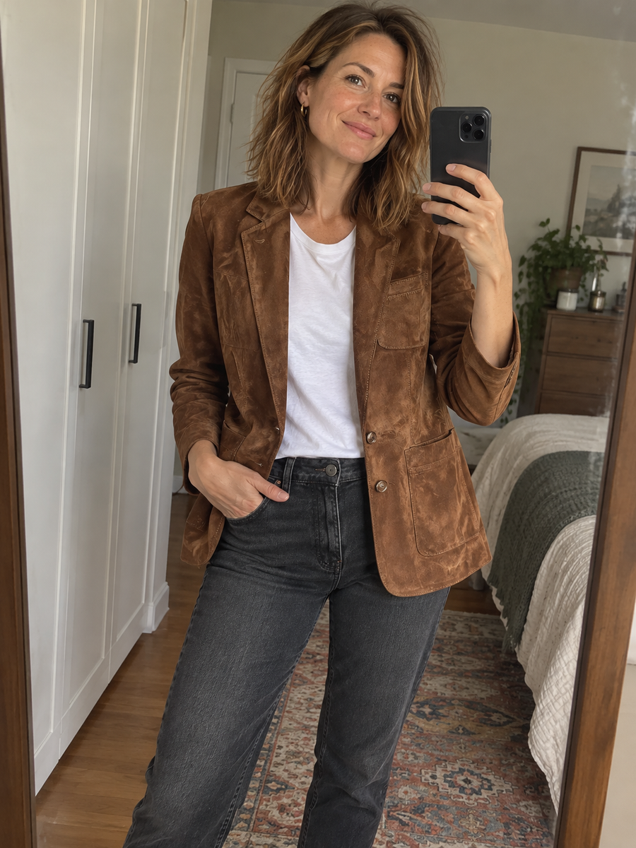 Foto · Adelgisa · Blazer marrone vintage