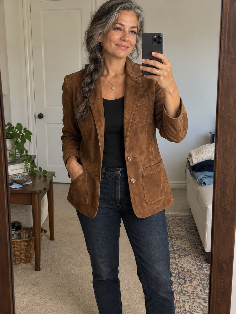 Foto · Adelgisa · Blazer marrone vintage