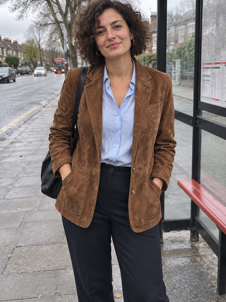 Foto · Adelgisa · Blazer marrone vintage