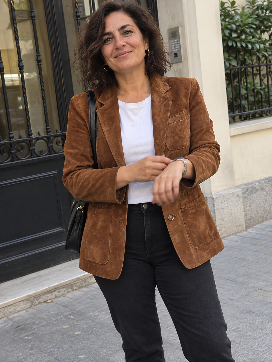 Foto · Adelgisa · Blazer marrone vintage