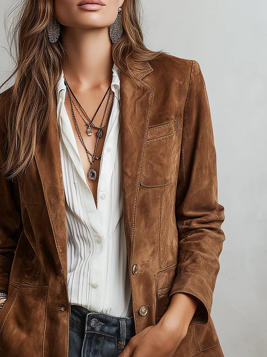 Adelgisa · Blazer marrone vintage · vista 4