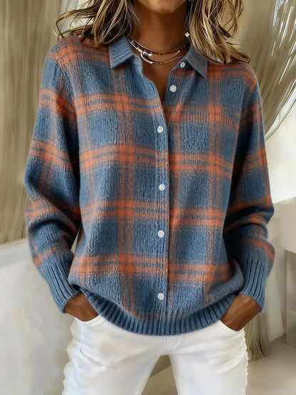 Candela · Cardigan in maglia a quadri