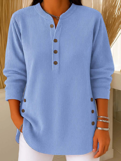 Nieves · Tunica Henley con bottoni