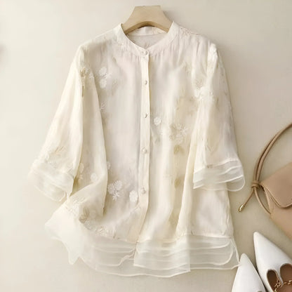 Delia · Blusa di cotone leggera