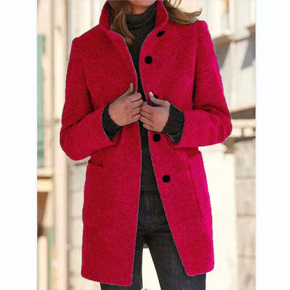 Celeste · Elegante cappotto di lana