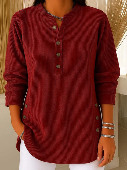 Nieves · Tunica Henley con bottoni