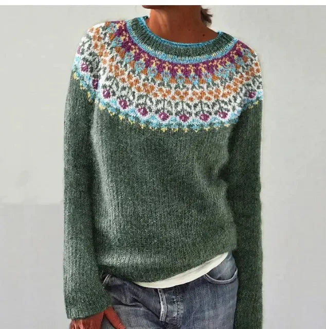 Brigida · Maglione autunnale rétro e confortevole
