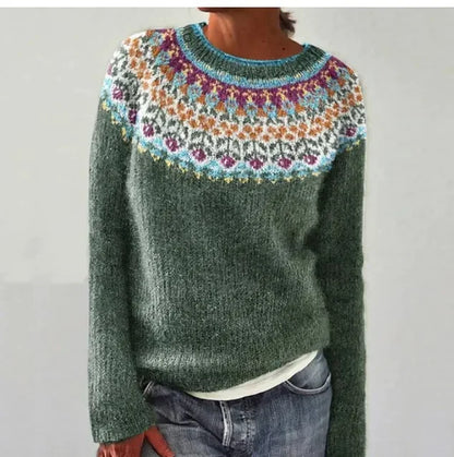 Brigida · Maglione autunnale rétro e confortevole