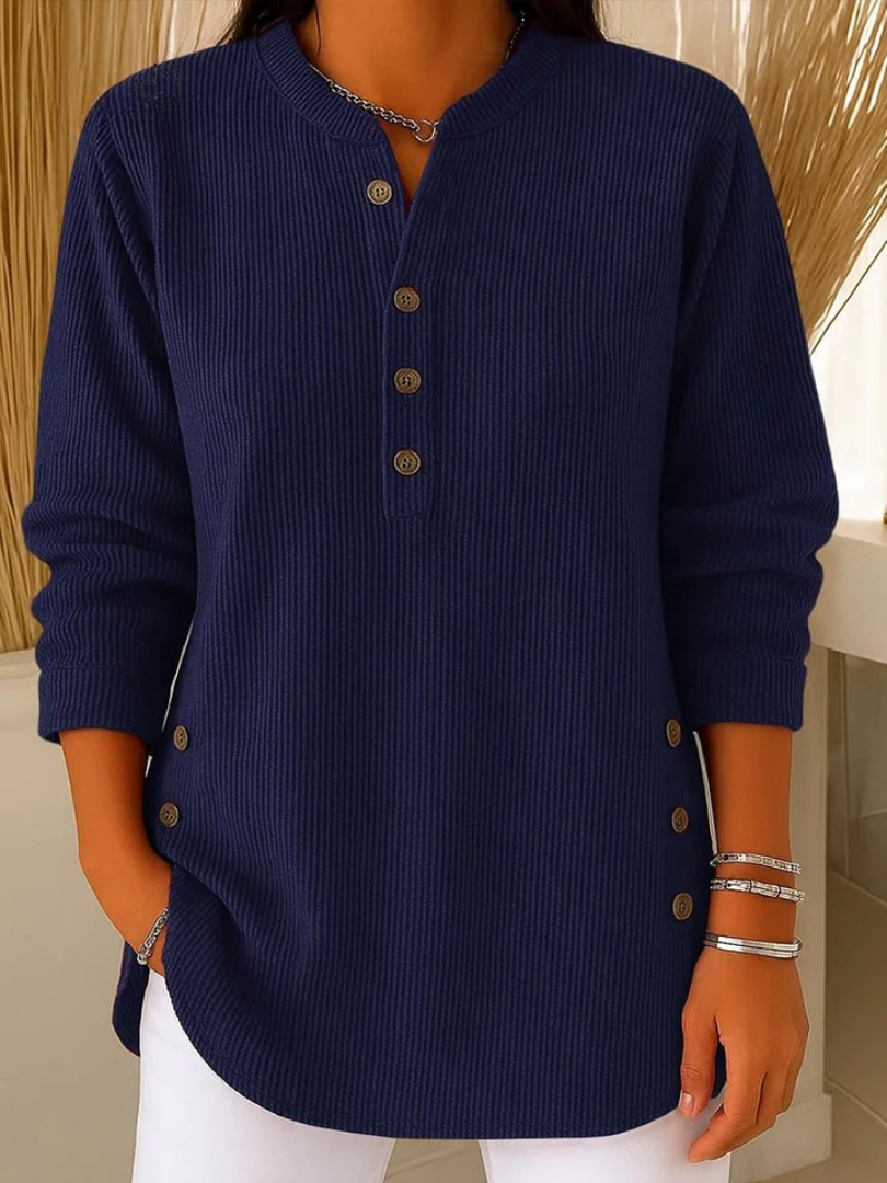 Nieves · Tunica Henley con bottoni