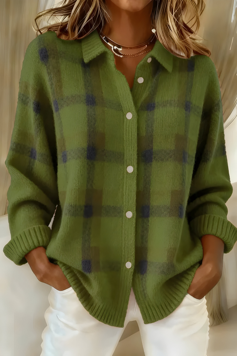 Candela · Cardigan in maglia a quadri