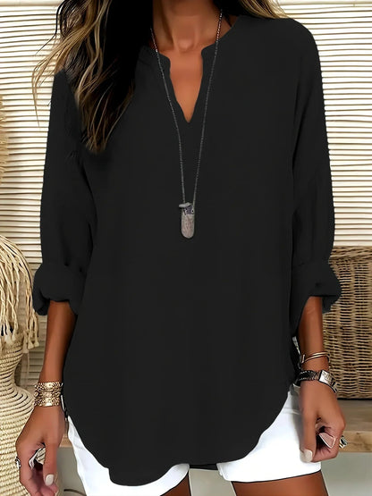 Ines · Blusa a V in tessuto leggero