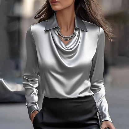 Zaira · Blusa di raso lussuosa