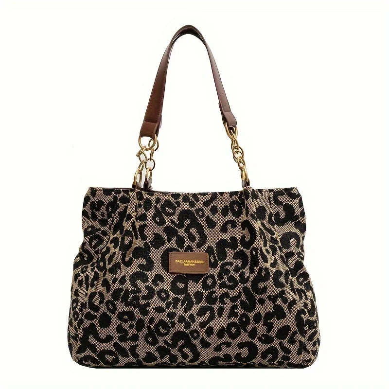 Adele · Borsa capiente leopardata e raffinata