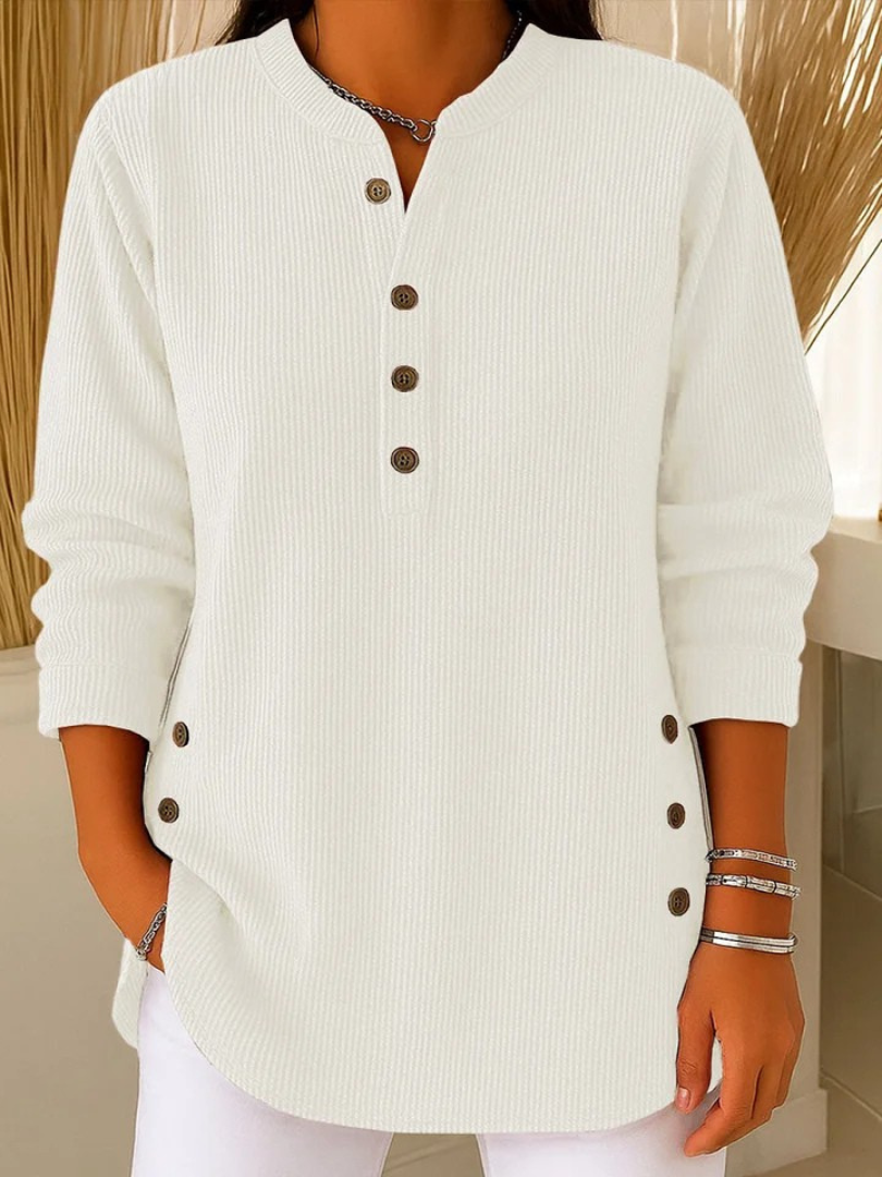 Nieves · Tunica Henley con bottoni