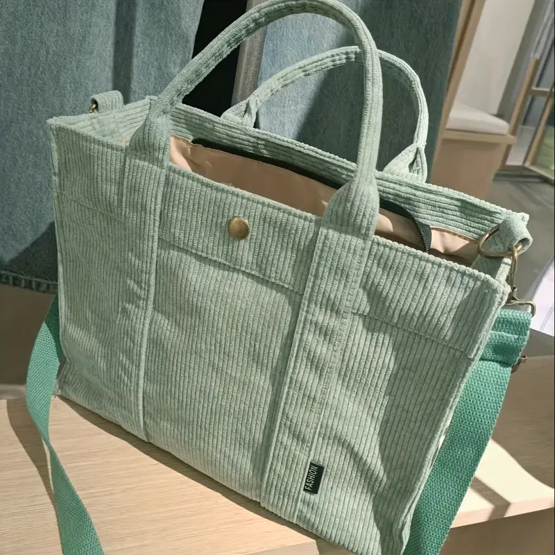 Prisca · Tote in Velluto a Coste Accogliente