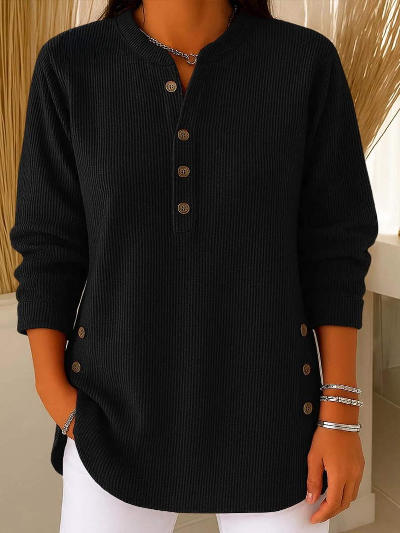 Nieves · Tunica Henley con bottoni