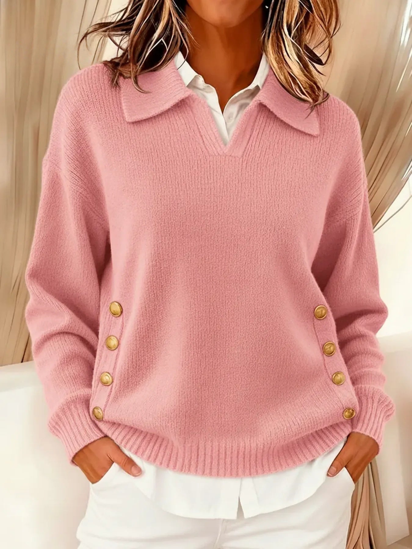 Vicenta · Maglia con collo polo e bottoni