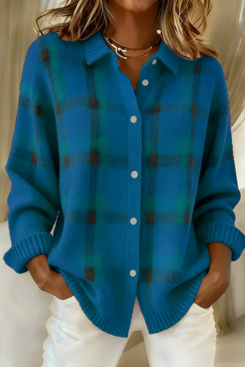 Candela · Cardigan in maglia a quadri