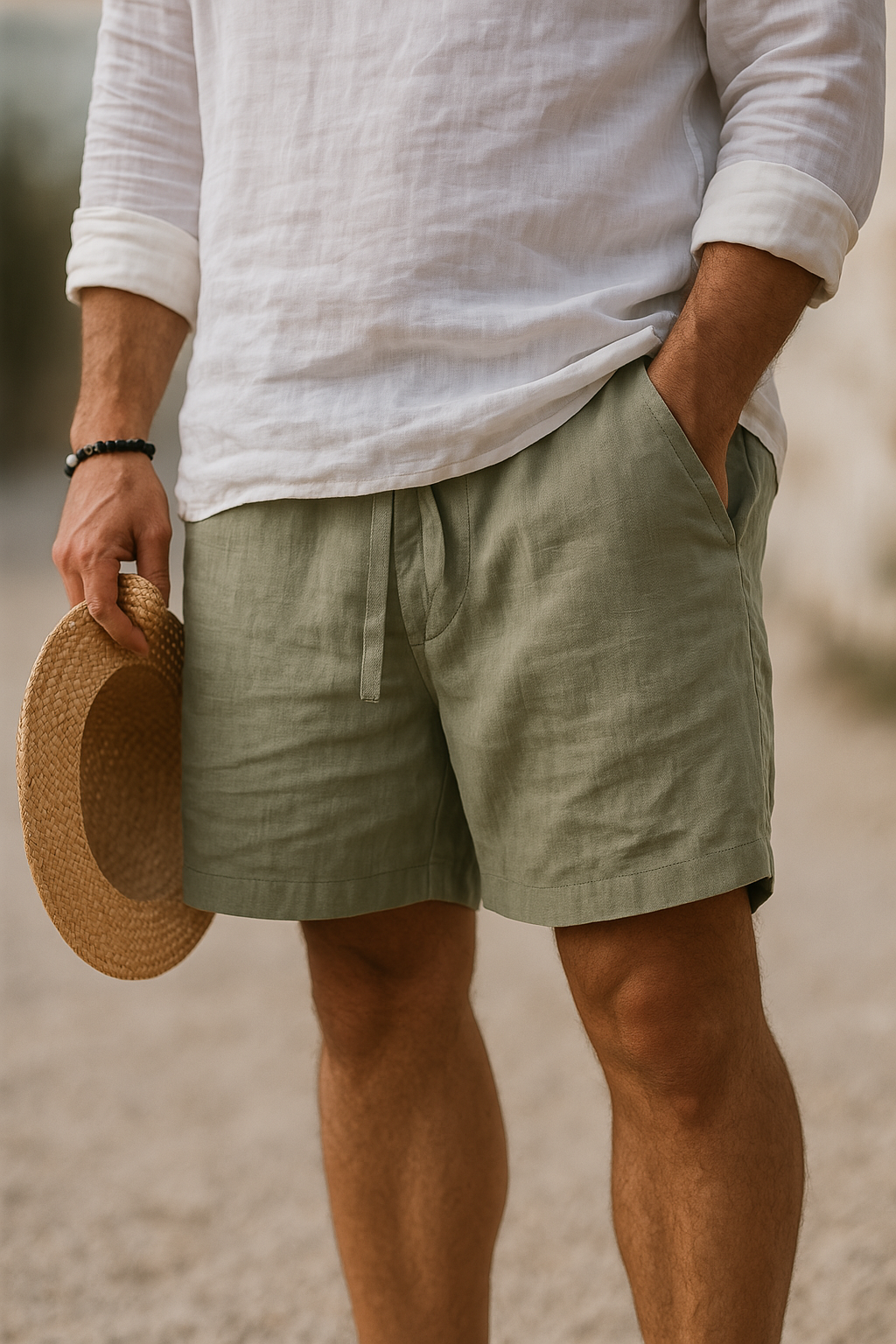 Claudio · Pantaloncini in Lino Morbido