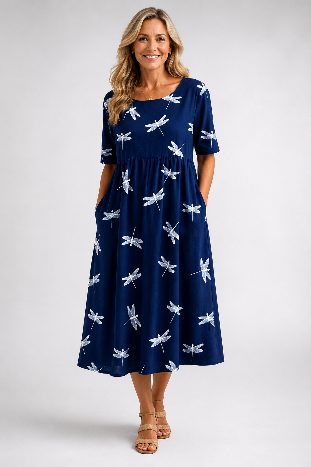 Eva │ Abito midi estilo dragonfly