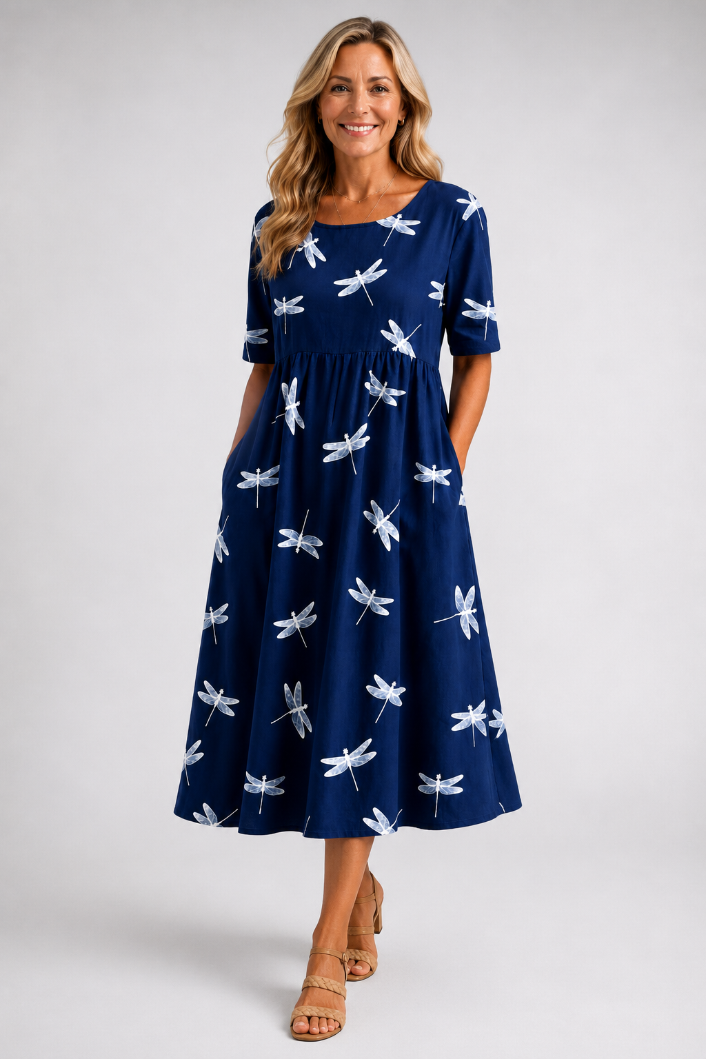 Eva │ Abito midi estilo dragonfly
