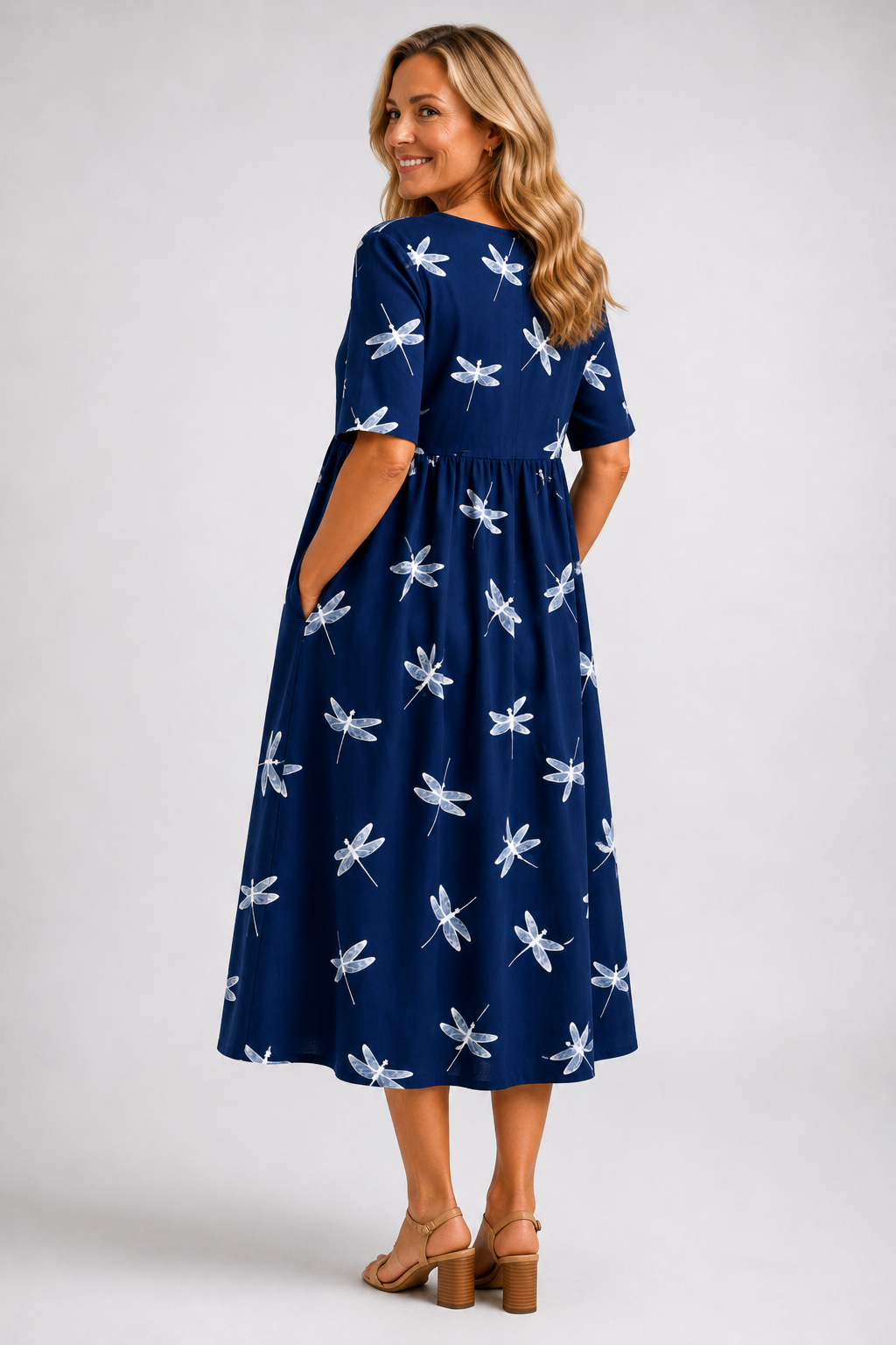 Eva │ Abito midi estilo dragonfly