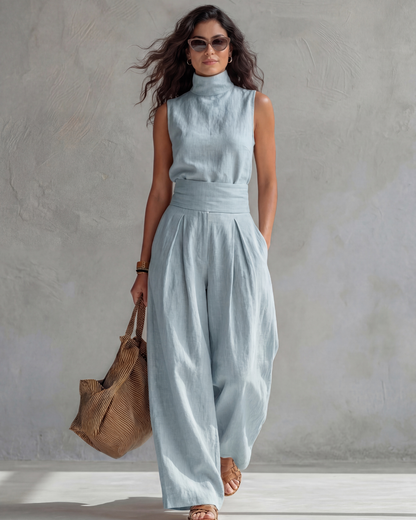 Maria · Completo elegante con pantaloni ampi e top