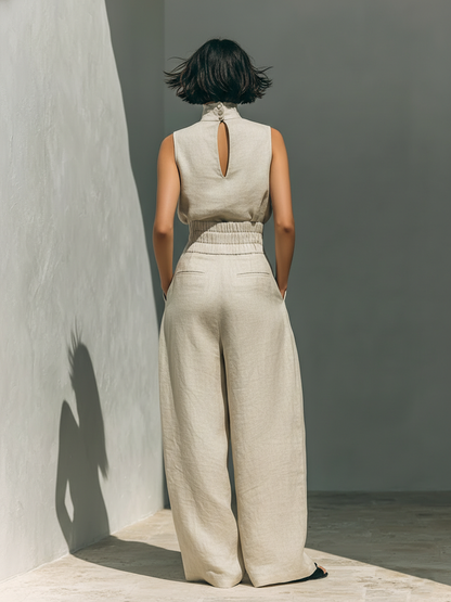 Maria · Completo elegante con pantaloni ampi e top