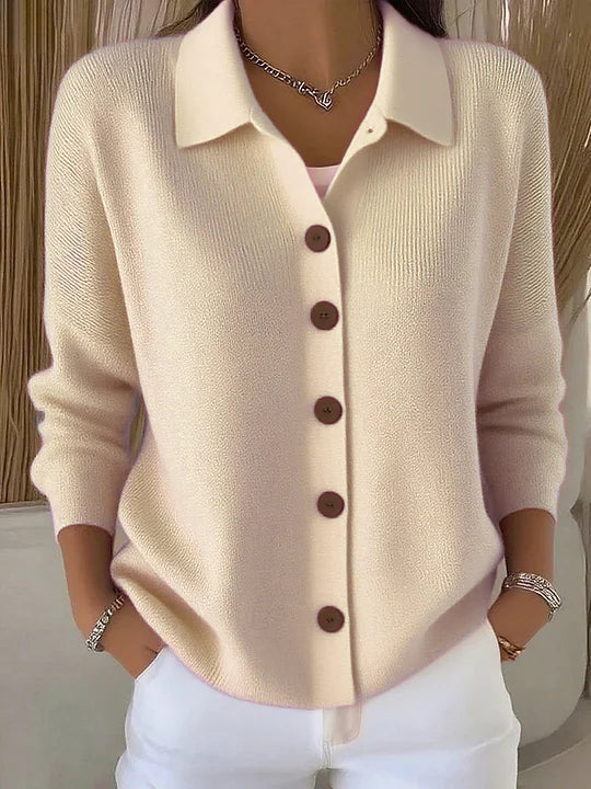 Josefina · Cardigan in maglia con collo e bottoni