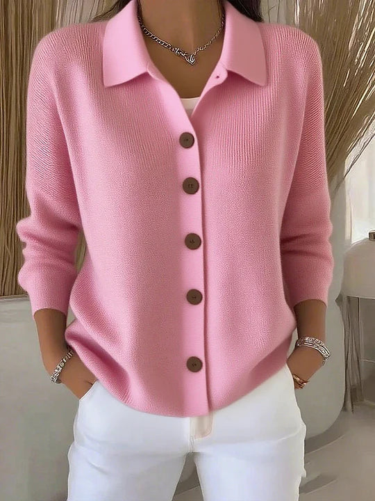 Josefina · Cardigan in maglia con collo e bottoni