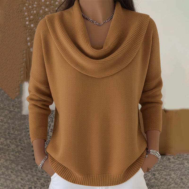 Julia · Maglia con collo drappeggiato