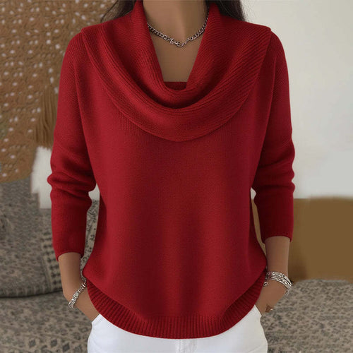 Julia · Maglia con collo drappeggiato