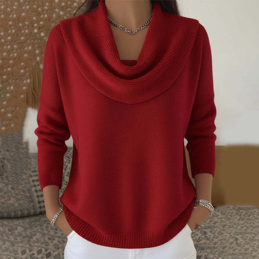 Julia · Maglia con collo drappeggiato