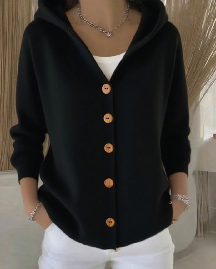 Rocío · Cardigan in maglia con cappuccio