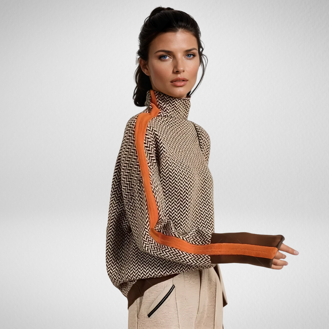 Valentina · Maglione in Herringbone Accogliente