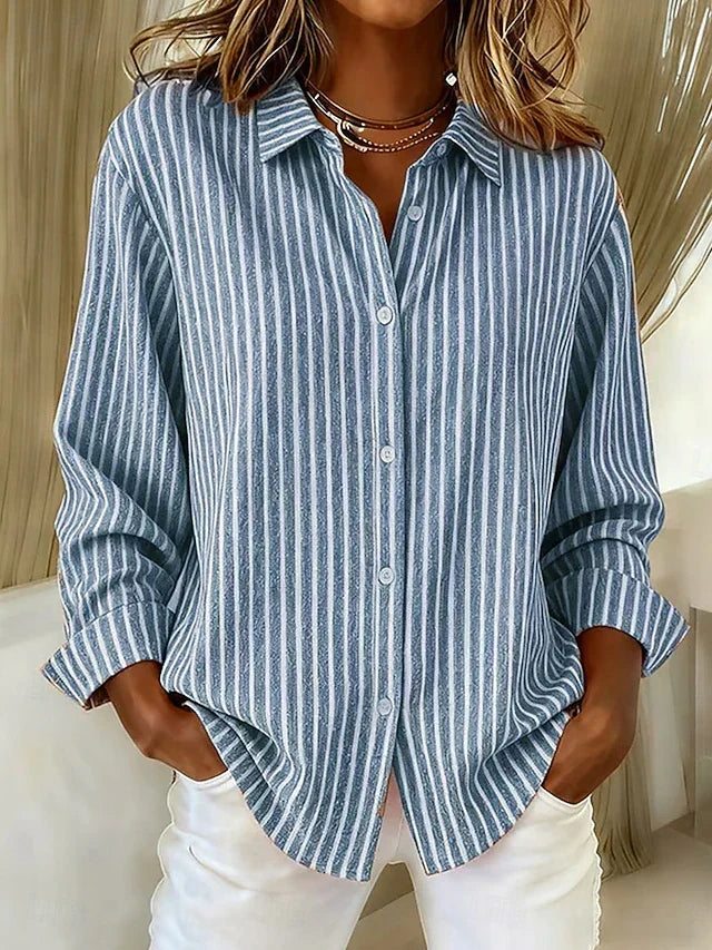 Jimena · Camicia a righe con bottoni