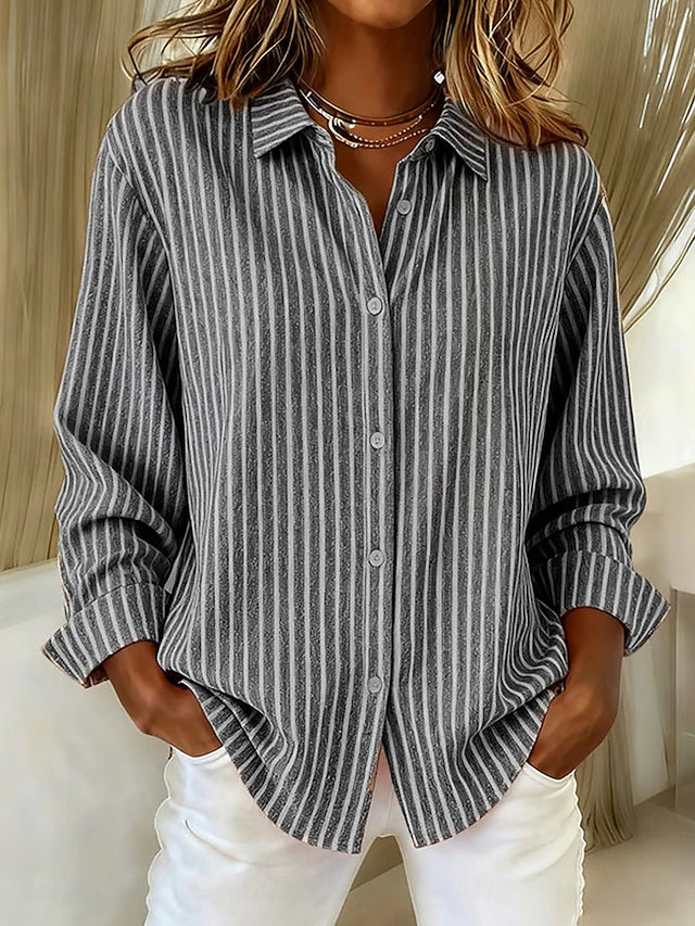 Jimena · Camicia a righe con bottoni