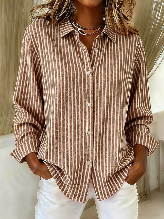 Jimena · Camicia a righe con bottoni