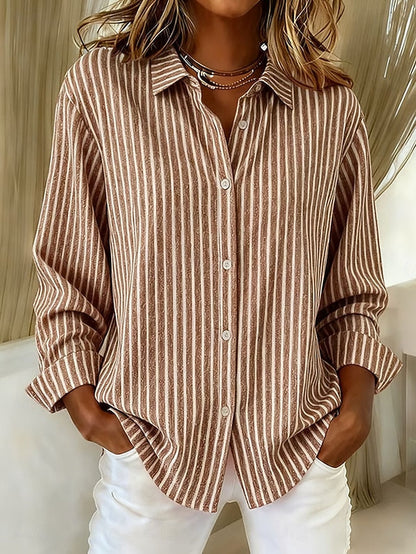 Jimena · Camicia a righe con bottoni