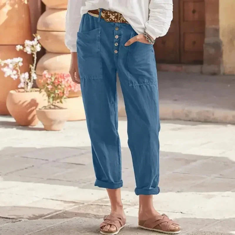 Emilia · Pantaloni Rilassati e Sfavillanti
