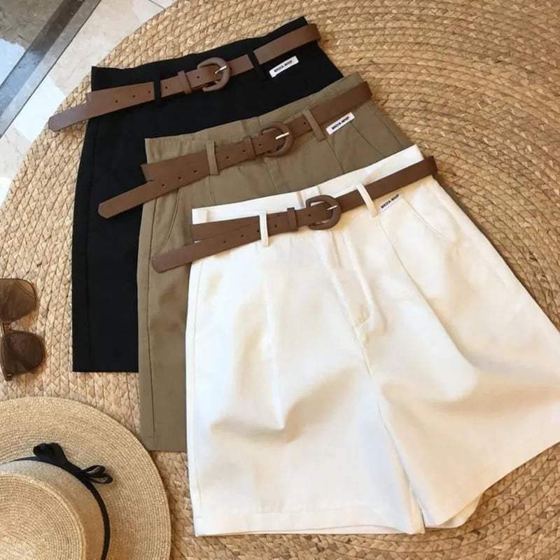 Bianca · Shorts eleganti in cotone