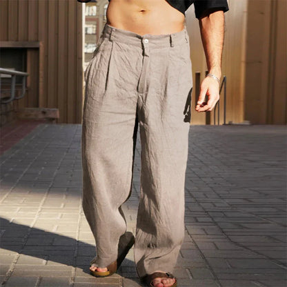 Leonardo · Pantaloni in Lino Rilassati
